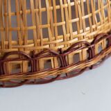 Vintage wicker pendant lamp
