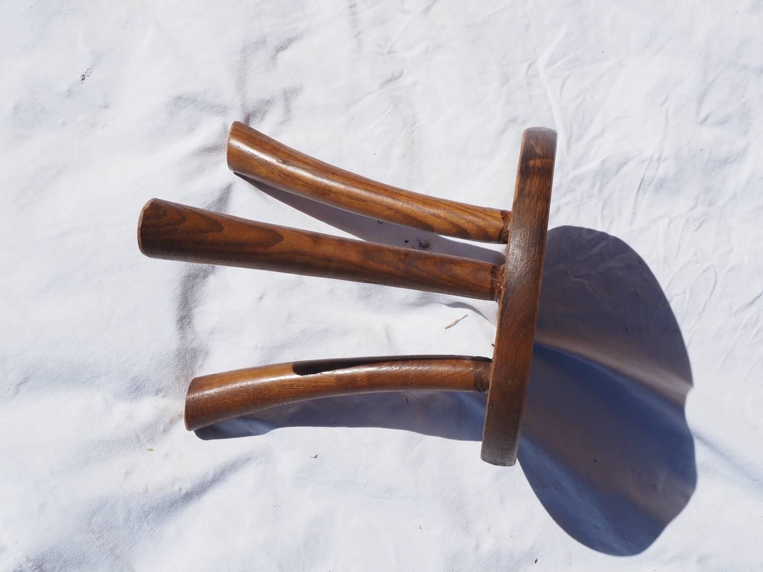 Old rustic milking stool
