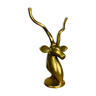 Brass antelope head