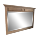 Antique trumeau mirror in oak (renovated)