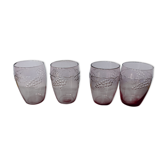 Set of 4 water glasses