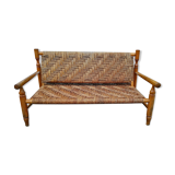 Wooden sofa and rope 50s