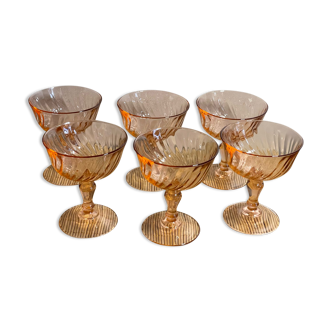 6 Rosaline champagne glasses