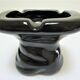 Anthropomorphic ashtray legs ceramic black design 80s
