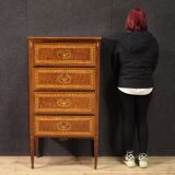 Commode marquetée de style Louis XVI du XXe siècle