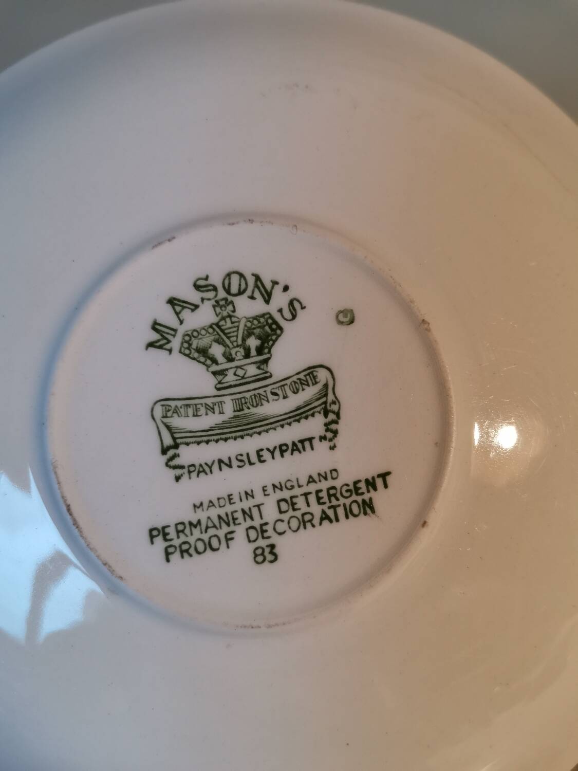 Vintage flower pattern plate Mason's Paynsleypatt made in England