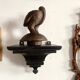 Victorian ebonized wood wall console, circa 1840