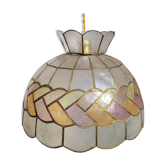 XXL suspension in mother-of-pearl and brass