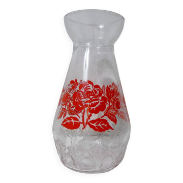 Vintage glass hyacinth bulb vase