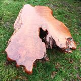 Brutalist table in sequoia