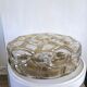 Vintage ceiling lamp in bubbled glass design Profassung 70s - 80s