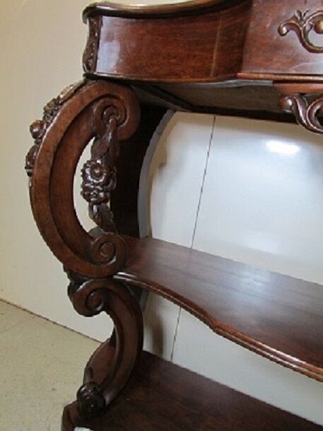 Mahogany Napoleon III console