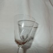 Lot of 8 antique wine glasses.