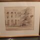 Ink wash drawing representing the arena of Verona