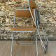 Chaises pliantes vintage chromées