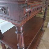 Ancien-Desserte-Console-Meuble de présentation-Henry II-fin xixème