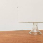 Plateau à gâteau en verre scandinave vintage