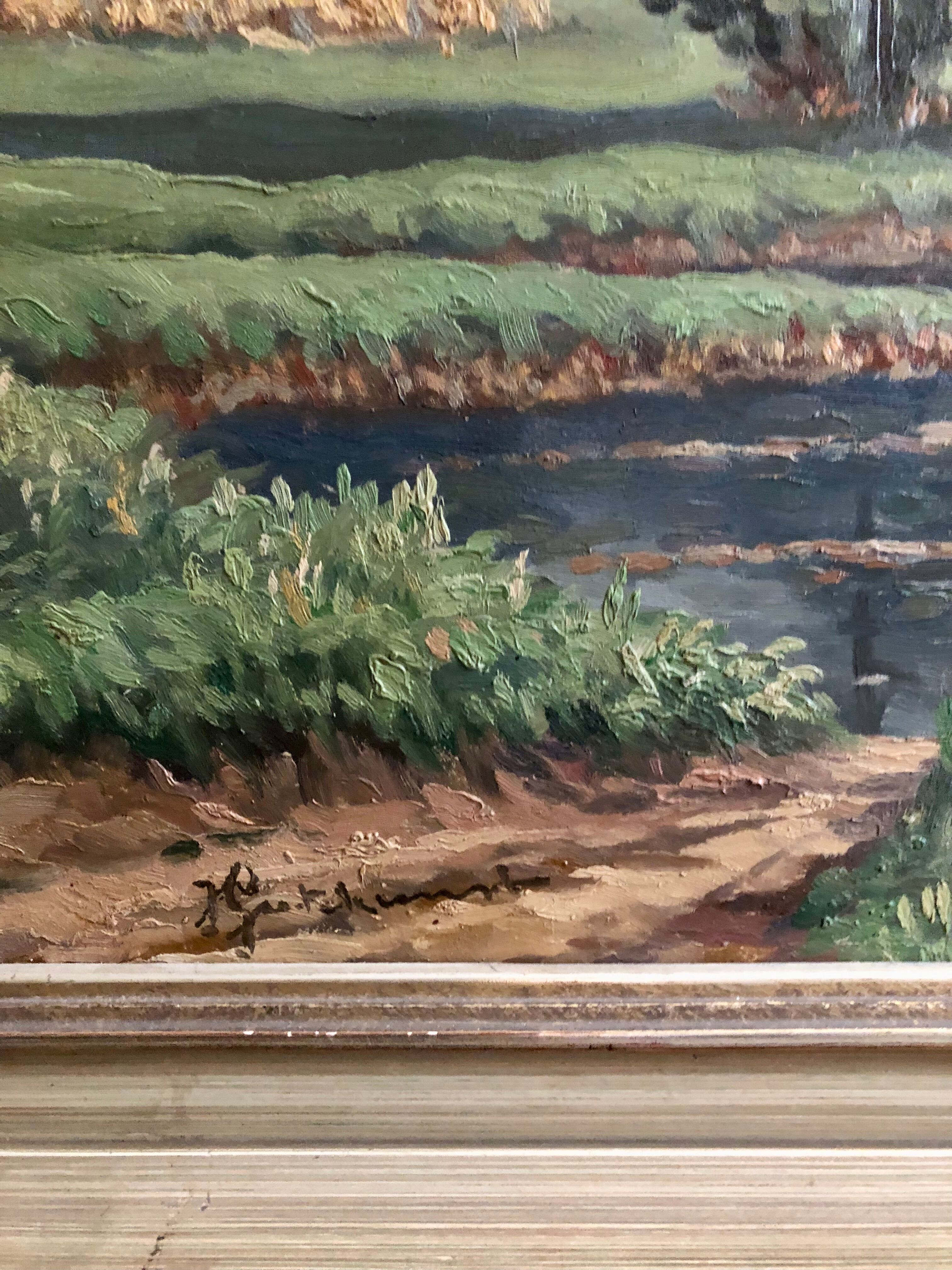 Painting on canvas, Julius Gutekunst