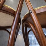 Bentwood bar stool, in the style of Thonet.