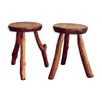 Tabourets brutalistes