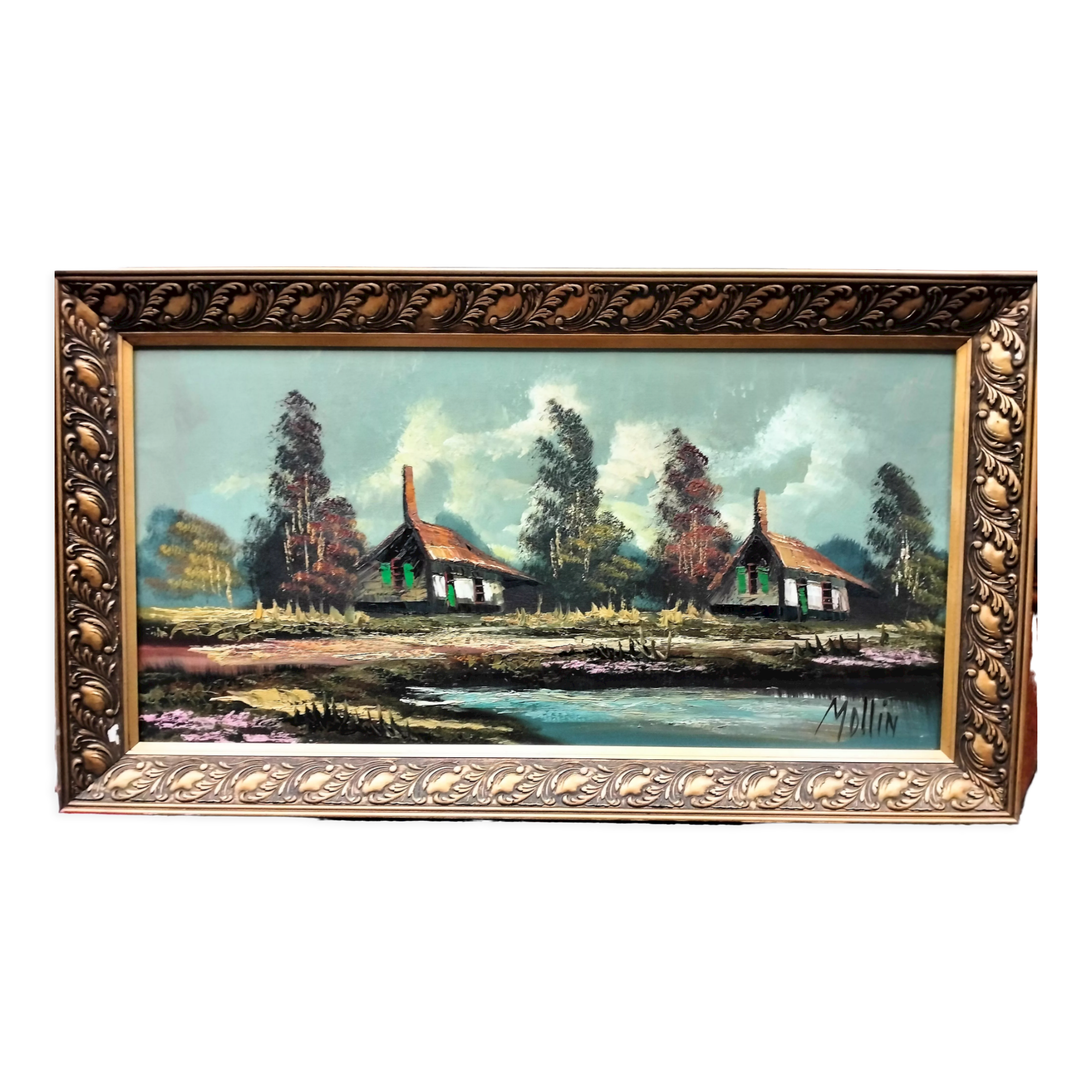 Oil of the twentieth century signed Mollin