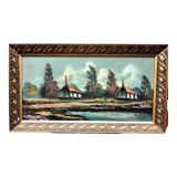 Oil of the twentieth century signed Mollin