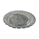 Flat ramequin in chiseled glass