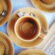 Set of 6 tea cups / glazed ceramic coffee