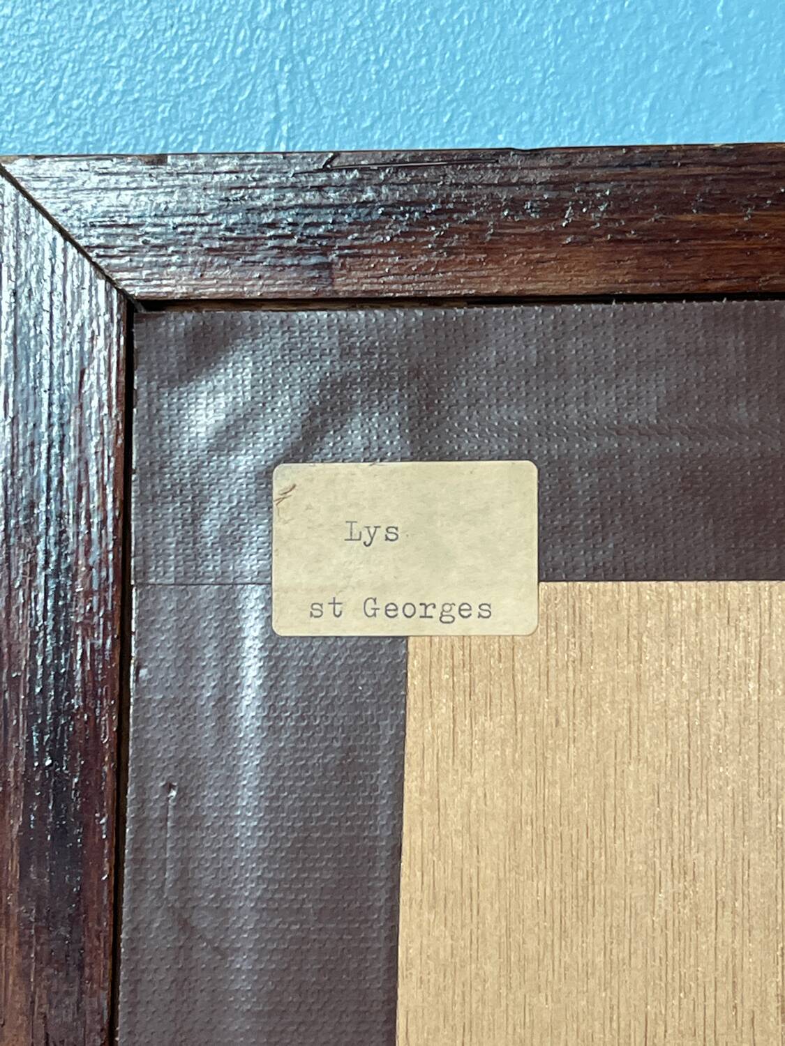 Landscape Painting Lily Saint Georges - Oil Wood Frame