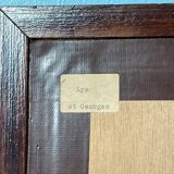 Landscape Painting Lily Saint Georges - Oil Wood Frame