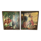 Lot de 2 tableaux vintage vie en Argentine