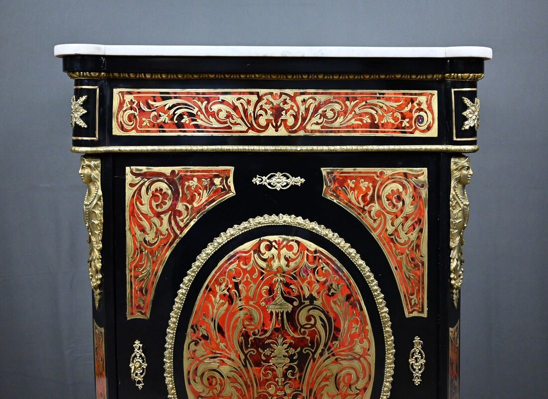 Boulle marquetry side table, Napoleon III period – mid 19th century