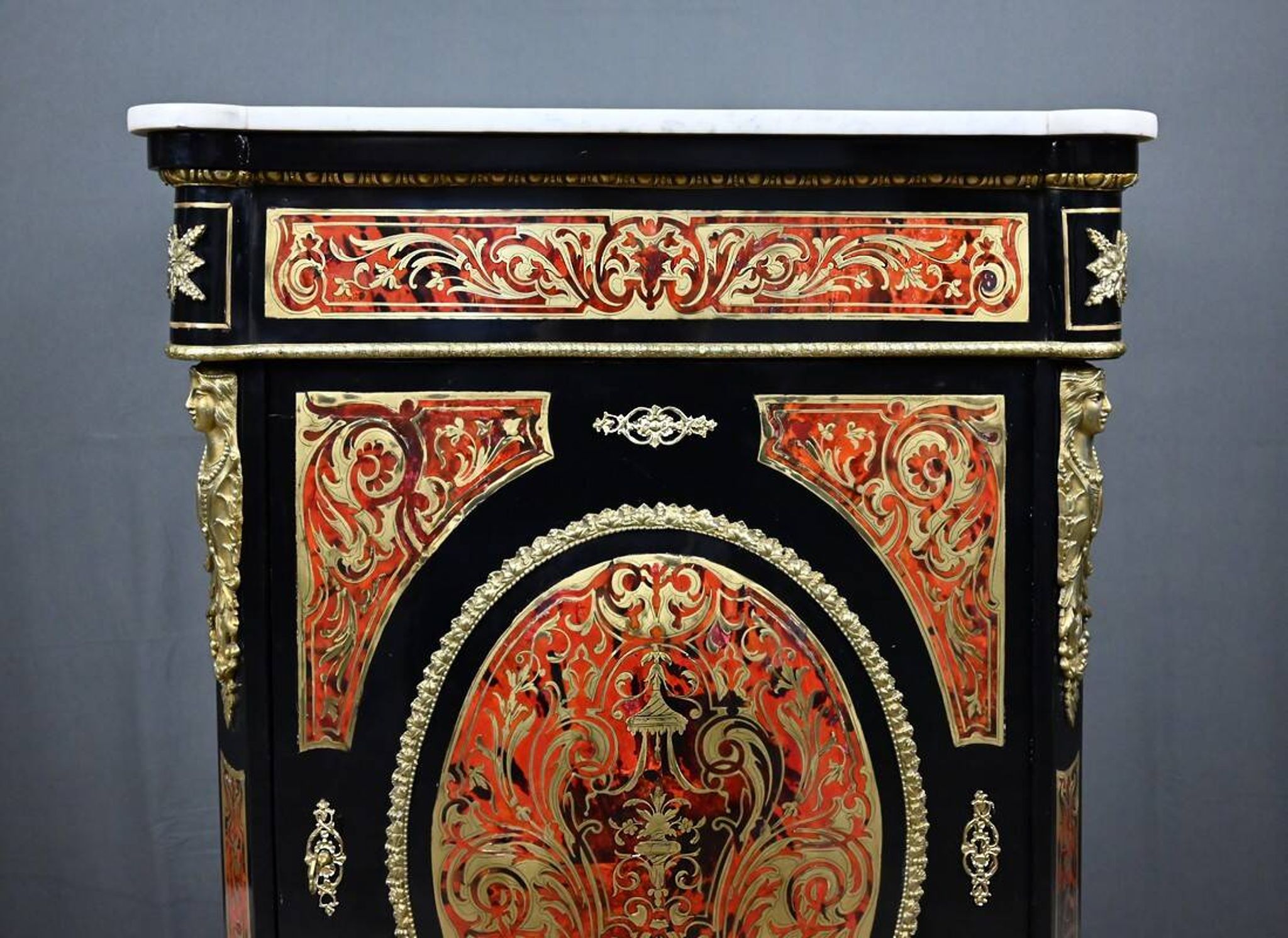 Boulle marquetry side table, Napoleon III period – mid 19th century