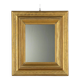 Antique gilded wooden mirror with guilloché frame, Italy, 19th century.