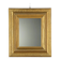Antique gilded wooden mirror with guilloché frame, Italy, 19th century.