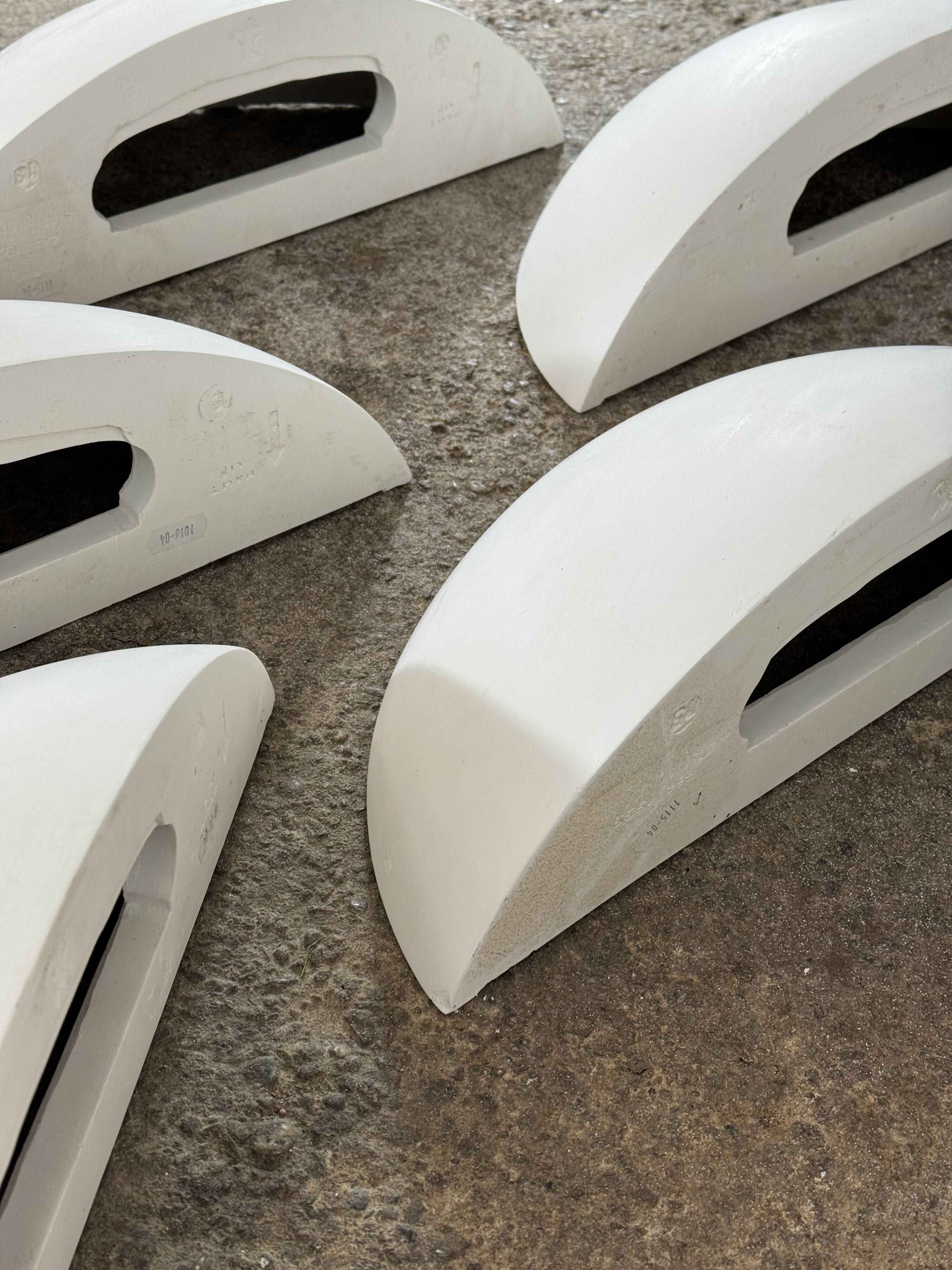 Set of 14 SEDAP plaster wall lights