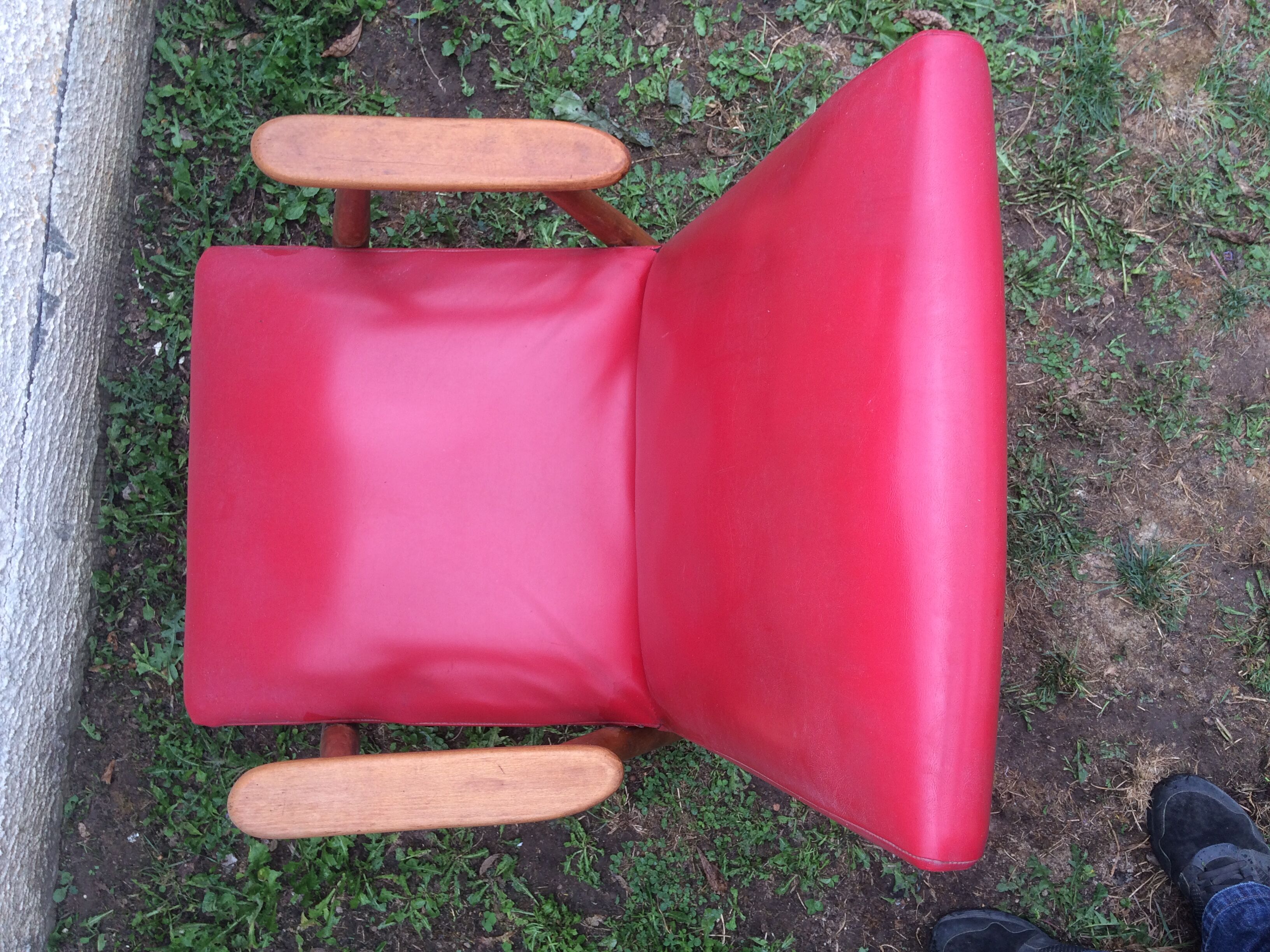 Vintage red armchair