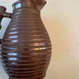 Large antique ceramic stoneware jug, glazed, 1950.