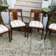 Suite de 4 chaises gondole style Empire