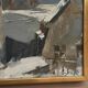 Original Dutch Oil on Canvas – “Rooftops” by Adrian van Arkel (1924–2006)