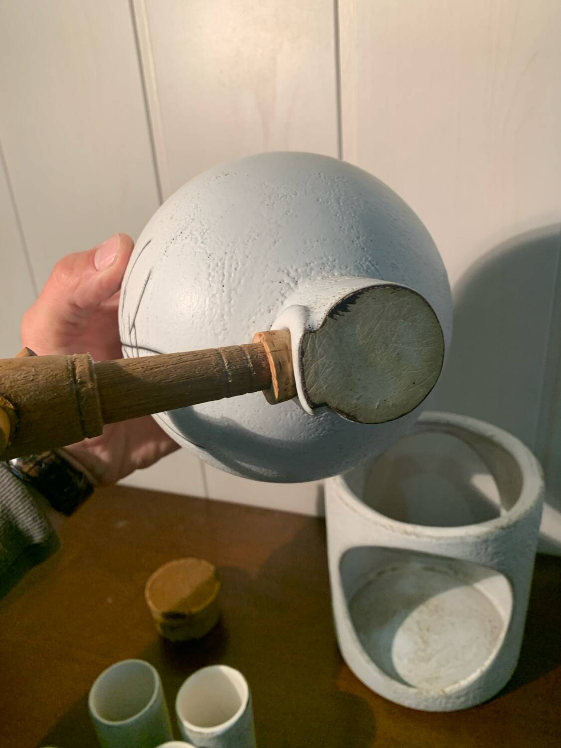 Vallauris Ceramic Fountain by Henri Cimal Vintage Circa 1960