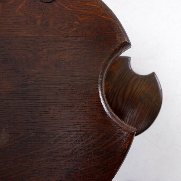 Ensemble de 2 tables tripodes brutalistes