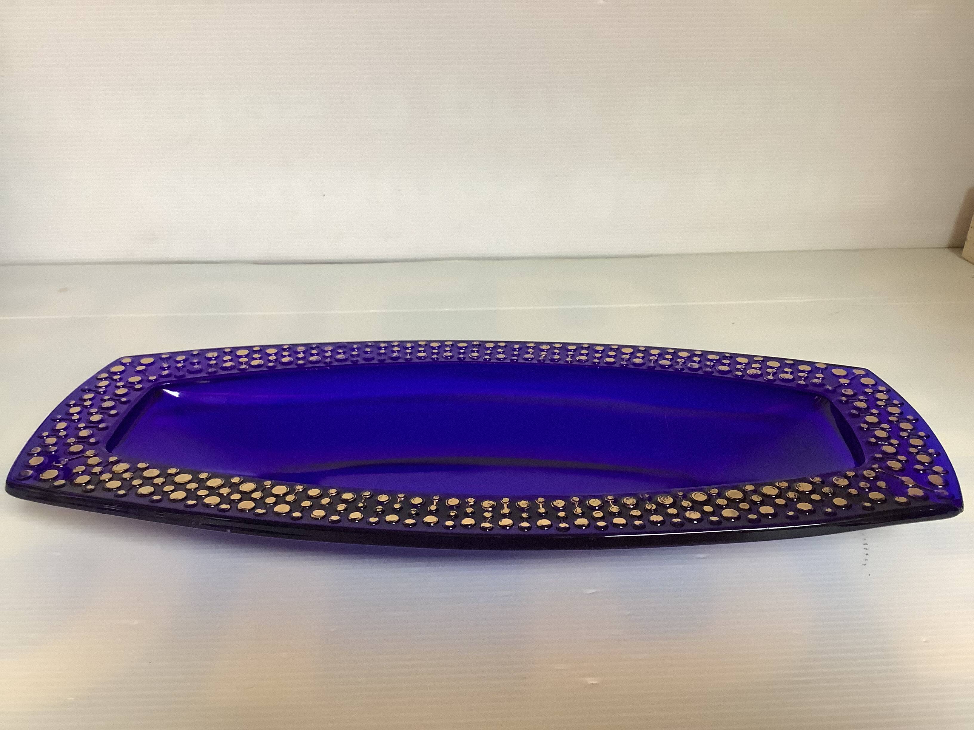 Grand vide poche bleu cobalt