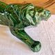 Art Deco lion statue 1930 cracked Saint Clement