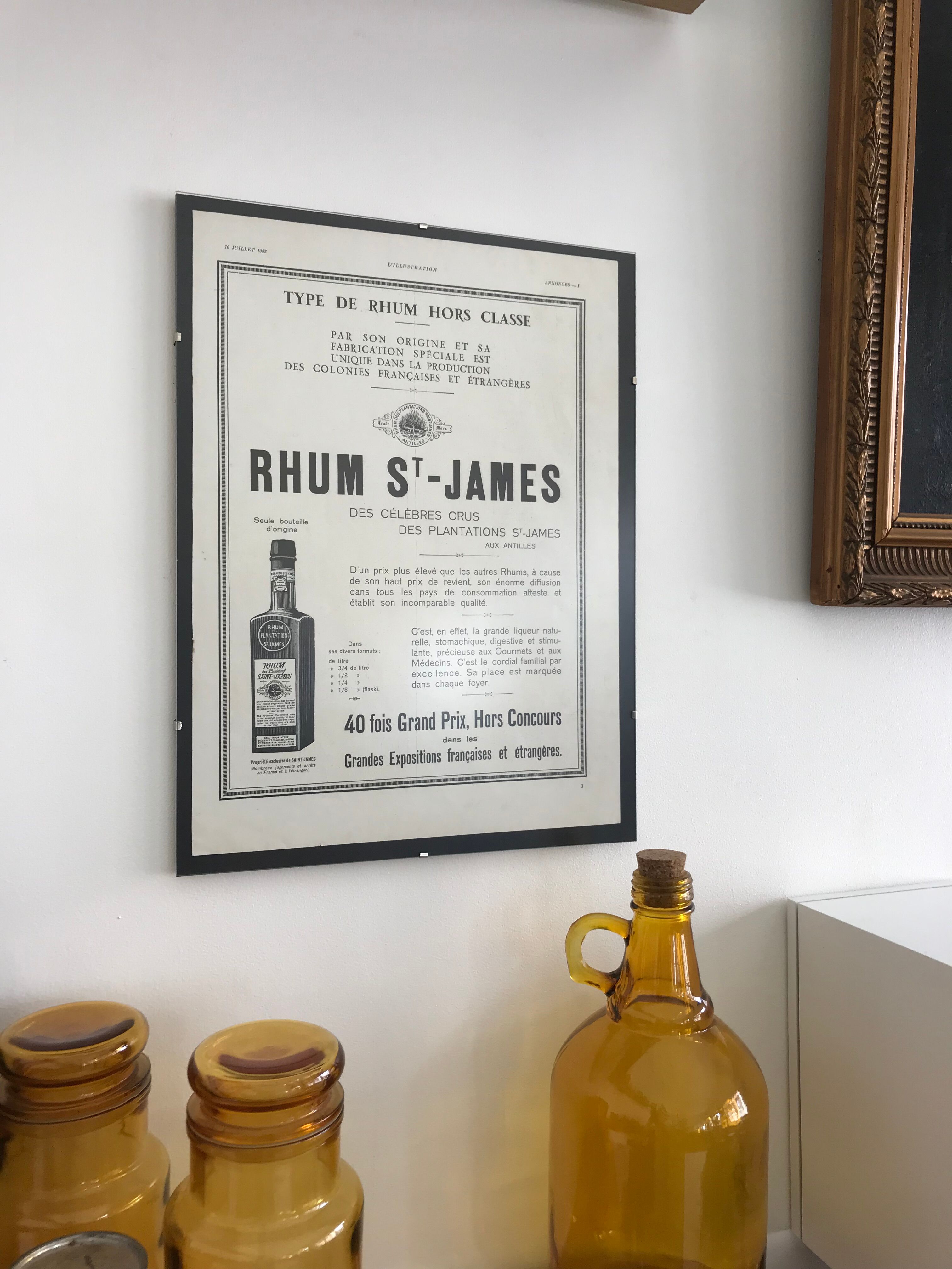 Advertising poster Rhum St-James 1932