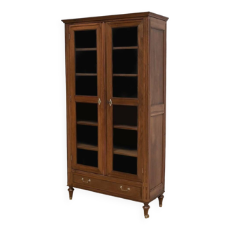 Bookcase in Solid Walnut, Louis XVI style – Mid-19th century