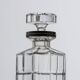 Whiskey decanter and set of 4 crystal glasses, 1970s