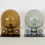 White-gray SIRIO lamp by Brazzoli & Lampa for Guzzini, Italy 1970s
