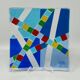1970s id-century modern geometric Murano glass vide-poche by Albatros, signed GM