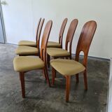 Set de  6 chaises à manger vintage danoises par Niels Koefoed